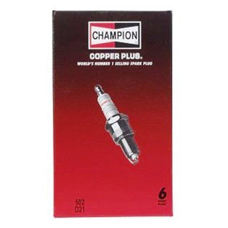 Champion copper plus spark plug 502 d21 box of 6