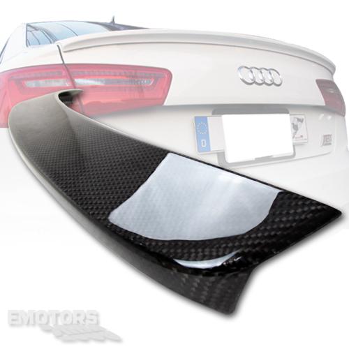 Buy CARBON FIBER AUDI A6 C7 4DR SEDAN REAR TRUNK SPOILER WING 1213 Ω