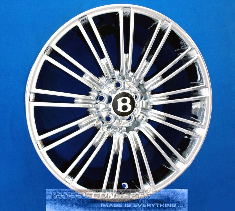 Bentley continental gt speed 20 inch chrome wheels rims cfs flying spur mulliner