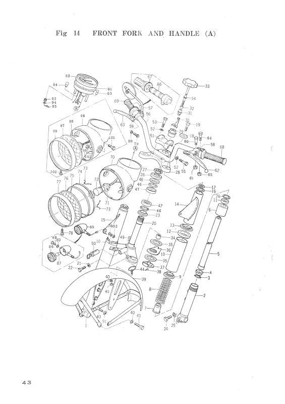 Buy YAMAHA Parts Manual YDS3 & YM1 1964 1965 1966 Replacement Spares
