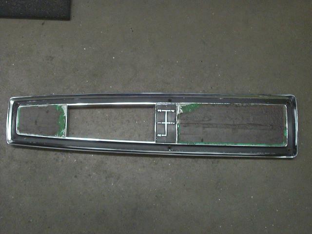 1968 - 72 chevelle & el camino orig 4sp console top trim plate gm #3934154 ls6