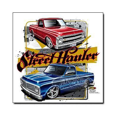 Genuine hotrod hardware t-shirt cotton street hauler white men's large each