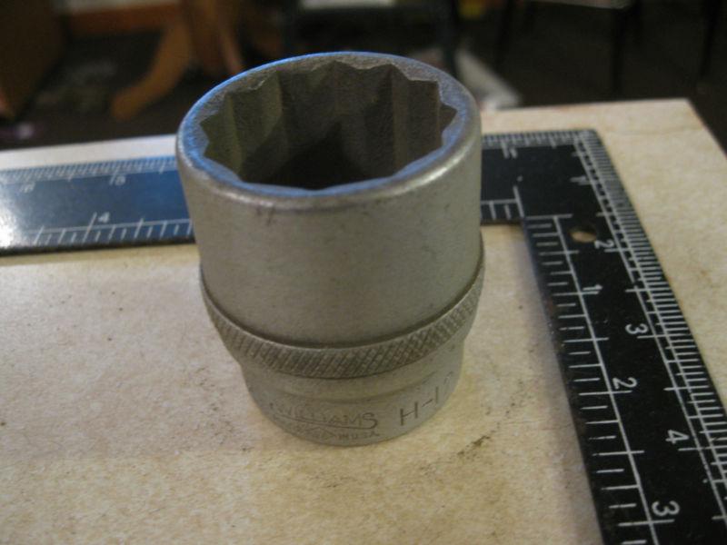 Williams 3/4 drv chrome 12 pt shallow socket  1-1/4 sae