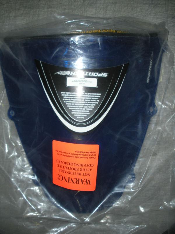 Sportech v-flow blue windscreen/ windshield  cbr600rrr 03+04