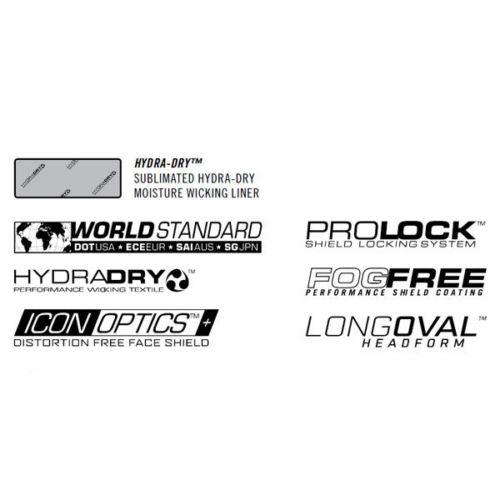 Icon Airmada Volare Motorcycle Helmet Full Face Black Grey , US $260.00, image 5