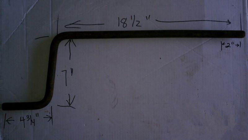 Heavy duty engine hand center crank starter tool ◆ vintage car truck tractor